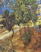 Trees in the garden of the Hospital Saint-Paul Vincent Van Gogh